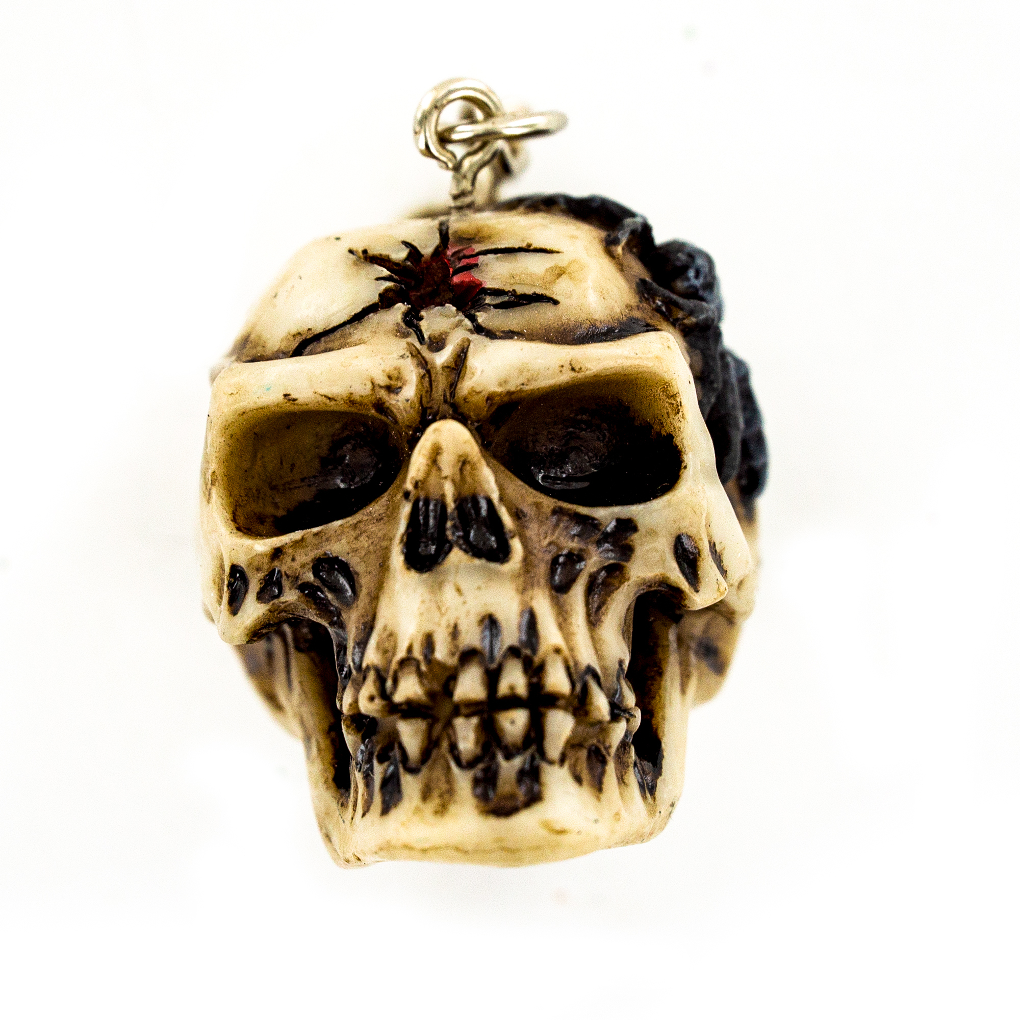 Брелoк Паук на Черeпе