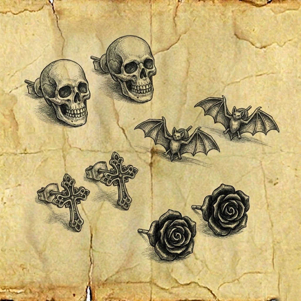 Серьги Гвоздики