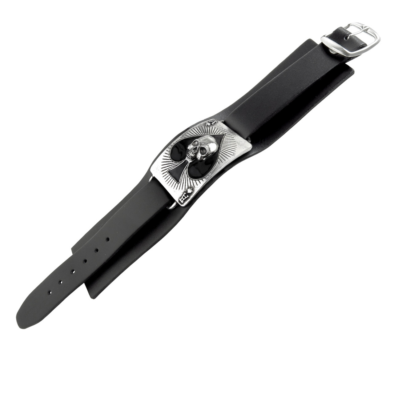 Браслет кожаный Туз мертвых пик